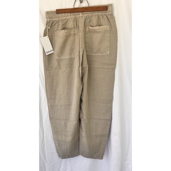 Splendid Ryan Pants Women’s Size Small Beige Barrel Leg Pockets Lightweight - Picture 9 of 12